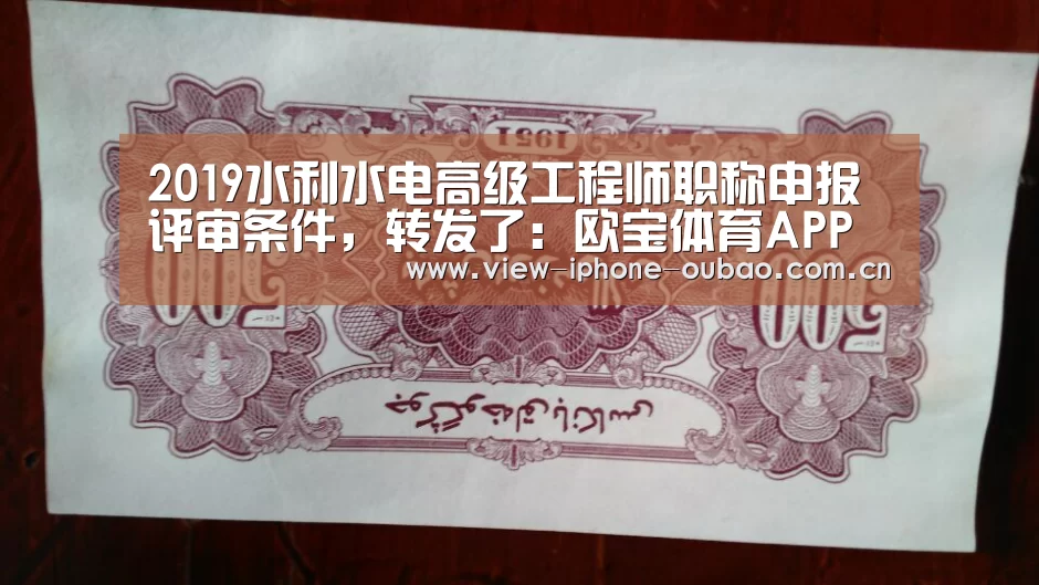 2019水利水电高级工程师职称申报评审条件,转发了:欧宝体育APP(图3) APP下载